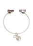 Figure View - Click To Enlarge - ANTON HEUNIS - Heart and lips Swarovski crystal brass cuff