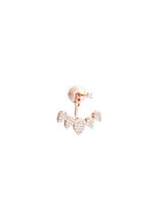 Main View - Click To Enlarge - OFÉE - Dis-moi oui' diamond 18k rose gold drop single earring