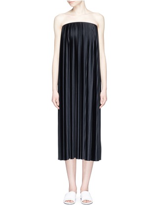 Main View - Click To Enlarge - THE ROW - 'Drisla' strapless plissé pleated dress