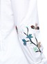 Detail View - Click To Enlarge - HELEN LEE - Bunny and floral embroidered off-shoulder shirt