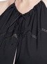 Detail View - Click To Enlarge - ALAÏA - 'Laser Zigzag' cutout stripe maxi dress
