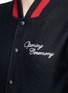 Detail View - Click To Enlarge - OPENING CEREMONY - Floral map embroidered felt varsity jacket