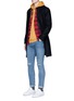 Figure View - Click To Enlarge - TOPMAN - Felted long bomber jacket