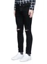 Front View - Click To Enlarge - TOPMAN - Slim fit ripped jeans