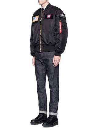 Figure View - Click To Enlarge - 73354 - 'Flex' reversible MA-1 bomber jacket
