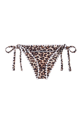 Main View - Click To Enlarge - SAME SWIM - 'The Tease' cheetah print side tie bikini bottoms