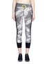 Main View - Click To Enlarge - THE UPSIDE - 'Valley Palms' print cropped performance leggings