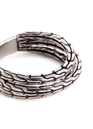 Detail View - Click To Enlarge - JOHN HARDY - Silver double row ring