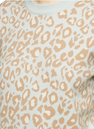 Detail View - Click To Enlarge - OPENING CEREMONY - X Syd Mead leopard print zip sweater