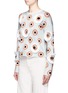 Front View - Click To Enlarge - OPENING CEREMONY - x Syd Mead sequins eclipse jacquard sweater