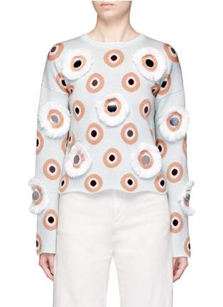 Main View - Click To Enlarge - OPENING CEREMONY - x Syd Mead sequins eclipse jacquard sweater