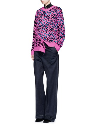 Figure View - Click To Enlarge - OPENING CEREMONY - X Syd Mead leopard print zip sweater