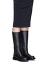 Figure View - Click To Enlarge - RICK OWENS  - Leather biker boots