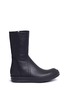 Main View - Click To Enlarge - RICK OWENS  - Zip leather sneaker boots