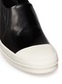 Detail View - Click To Enlarge - RICK OWENS  - Leather boat skate slip-ons