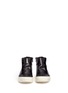 Front View - Click To Enlarge - RICK OWENS  - 'Island Dunk' leather laceless mid top sneakers