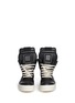 Front View - Click To Enlarge - RICK OWENS  - 'Geobasket' high top leather sneakers