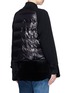 Back View - Click To Enlarge - MUVEIL - Embellished collar down puffer jacket