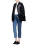 Figure View - Click To Enlarge - MUVEIL - Embellished collar down puffer jacket