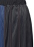 Detail View - Click To Enlarge - MUVEIL - Pleated mesh jersey skirt