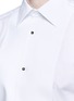 Detail View - Click To Enlarge - - - 'Gold' piqué bib tuxedo shirt