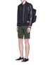 Figure View - Click To Enlarge - - - Stretch twill military shorts