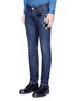 Front View - Click To Enlarge - - - 'Gold 10' slim fit cat embellished jeans