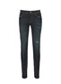 Main View - Click To Enlarge - - - 'Stretch 14' slim fit dark wash distressed jeans