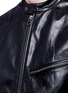 Detail View - Click To Enlarge - - - Leather front bomber jacket