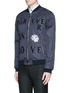 Front View - Click To Enlarge - - - 'LOVE' patch appliqué bomber jacket