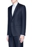 Front View - Click To Enlarge - - - 'Gold' slim fit wool jacquard suit