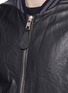 Detail View - Click To Enlarge - - - Leather baseball jacket