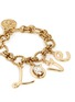Detail View - Click To Enlarge - LANVIN - 'Love' glass crystal charms bracelet
