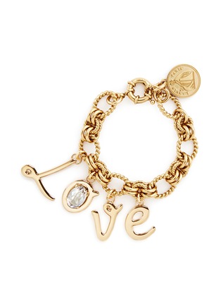Main View - Click To Enlarge - LANVIN - 'Love' glass crystal charms bracelet