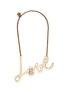 Main View - Click To Enlarge - LANVIN - 'Love' crystal brass necklace