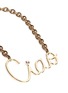 Detail View - Click To Enlarge - LANVIN - 'Ciao' crystal brass necklace