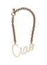 Main View - Click To Enlarge - LANVIN - 'Ciao' crystal brass necklace