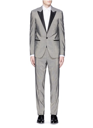 Main View - Click To Enlarge - LANVIN - Lurex wool-silk fresco tuxedo suit