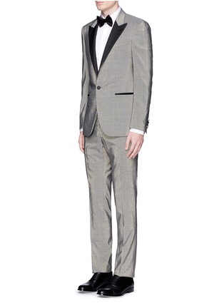 Figure View - Click To Enlarge - LANVIN - Lurex wool-silk fresco tuxedo suit
