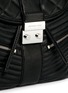 Detail View - Click To Enlarge - MICHAEL KORS - 'Elisa' rhodium buckle quilted leather backpack
