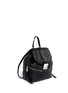 Front View - Click To Enlarge - MICHAEL KORS - 'Elisa' rhodium buckle quilted leather backpack