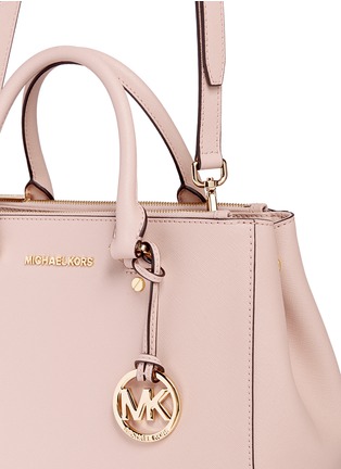 Detail View - Click To Enlarge - MICHAEL KORS - 'Sutton' medium saffiano leather satchel