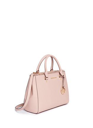 Front View - Click To Enlarge - MICHAEL KORS - 'Sutton' medium saffiano leather satchel