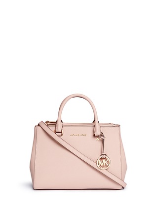 Main View - Click To Enlarge - MICHAEL KORS - 'Sutton' medium saffiano leather satchel