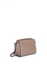Front View - Click To Enlarge - MICHAEL KORS - 'Selma Stud' medium saffiano leather messenger bag