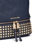 Detail View - Click To Enlarge - MICHAEL KORS - 'Rhea' small stud leather backpack