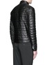 Back View - Click To Enlarge - MONCLER - 'Casteu' quilted down leather jacket