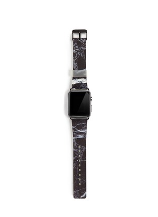 Main View - Click To Enlarge - CASETIFY - Black marble print 42mm Apple Watch bracelet