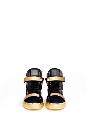 Figure View - Click To Enlarge - 73426 - 'London' velvet high top sneakers