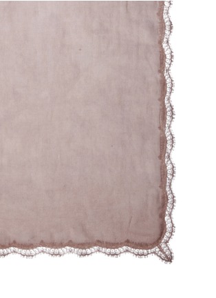 Detail View - Click To Enlarge - FALIERO SARTI - 'Milu' lace border virgin wool blend scarf
